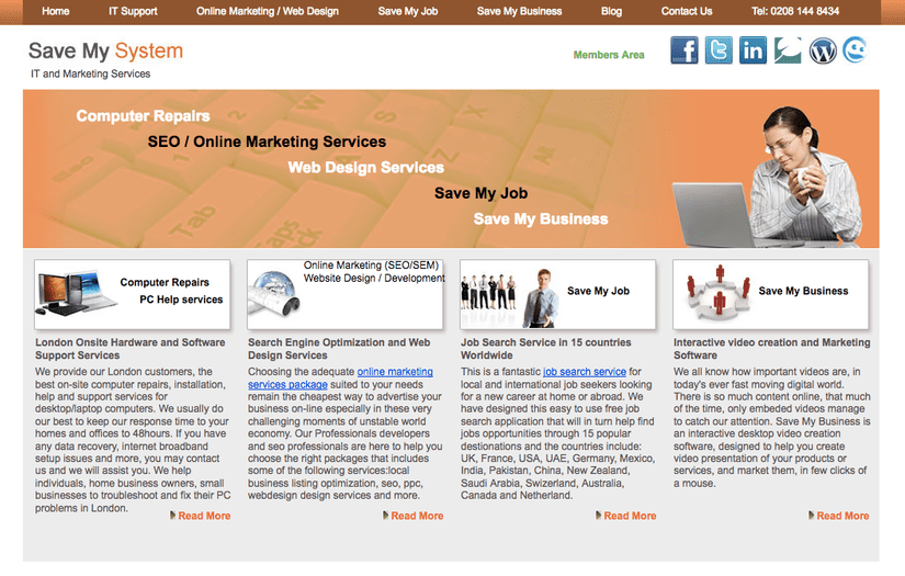 Save my system screenshot 1